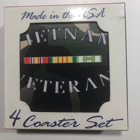 Vietnam Veteran 4 coaster set Brand New! - Picture 2 of 7